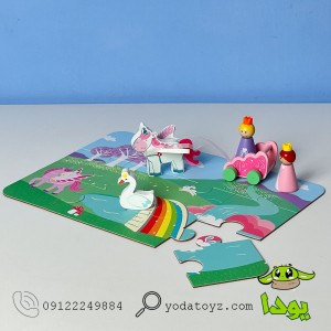 پازل یونی کورن با جعبه فلزی KZ-14