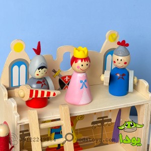 اسباب بازی چوبی قلعه شوالیه برند پیکاردو ست کامل