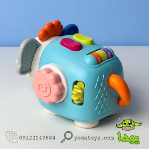 اسباب بازی نوزادی بیزی بال حسی طرح فیل