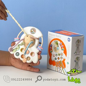 اسباب بازی نوزادی بیزی بال رشته های حسی راکت مدل 4218