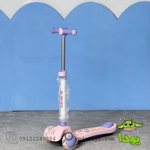 اسکوتر صندلی دار کودک دخترانه رنگ صورتی