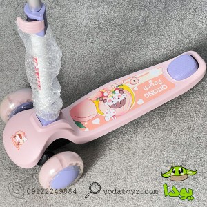 اسکوتر صندلی دار کودک دخترانه رنگ صورتی