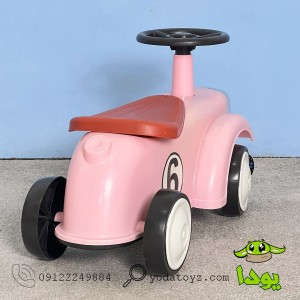 ماشین پایی کودک طرح کلاسیک رنگ صورتی 2163