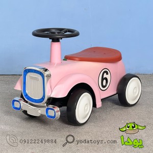 ماشین پایی کودک طرح کلاسیک رنگ صورتی 2163