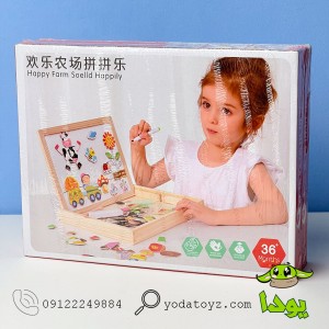 تخته دو طرفه وایت برد و گچی  مگنتی مدل 1639