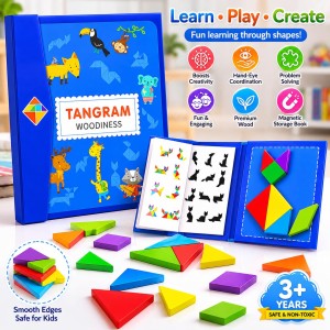 تنگرام چوبی مگنتی کتابی 1282
