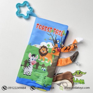 کتاب پارچه ای نوزاد طرح حیوانات جنگل