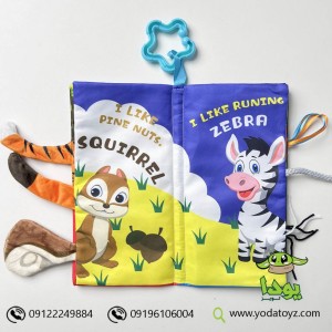 کتاب پارچه ای نوزاد طرح حیوانات