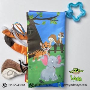 کتاب پارچه ای نوزاد طرح حیوانات