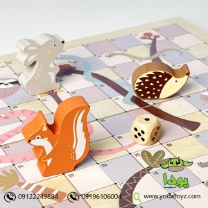بازی مارپله چوبی با باکس چوبی پیکاردو کد BZ-28-C