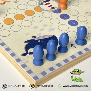 بازی منچ چوبی با باکس چوبی پیکاردو کد BZ-28-C