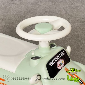 ماشین پایی کودک موزیکال و چراغدار مدل مینی ماینر رنگ سبز asx-188