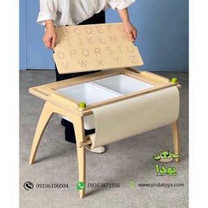 میز مونته سوری با دو باکس + رول کاغذی 10 متری
