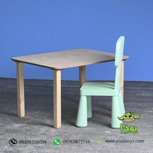 میز چوبی کودک مستطیل تک طرح ایکیا