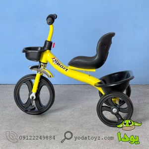 سه چرخه وارداتی رنگ زرد مدل syd-125