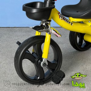 سه چرخه وارداتی رنگ زرد مدل syd-125