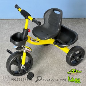 سه چرخه وارداتی رنگ زرد مدل syd-125