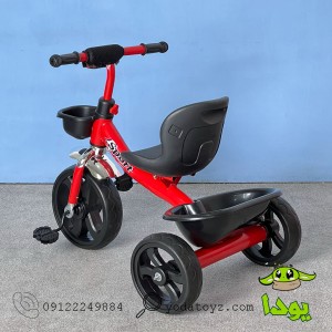 سه چرخه وارداتی رنگ قرمز مدل syd-125