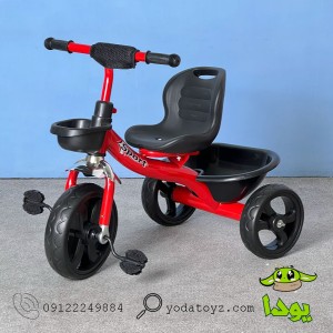 سه چرخه وارداتی رنگ قرمز مدل syd-125