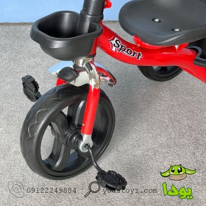 سه چرخه وارداتی رنگ قرمز مدل syd-125