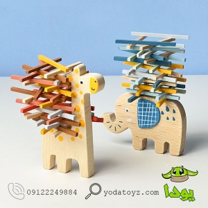 بازی تعادل زرافه چوبی پیکاردو bz-35-c