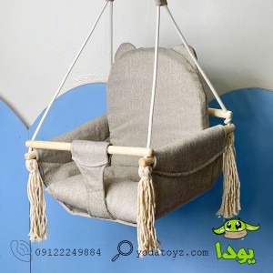 تاب آویز و بارفیکسی کودک پارچه مبلی مدل کوالا رنگ  نسکافه ای