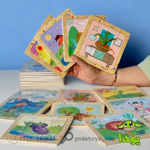 پازل جانمایی چوبی قاب دار مدل 1713