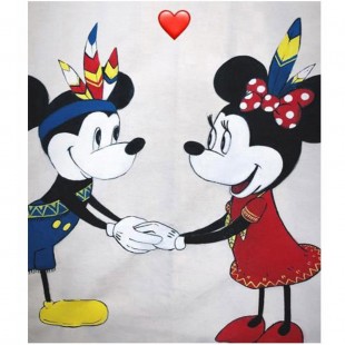 چادر بازی کودک پارچه ای با تشک و نقاشی مینی و میکی موس