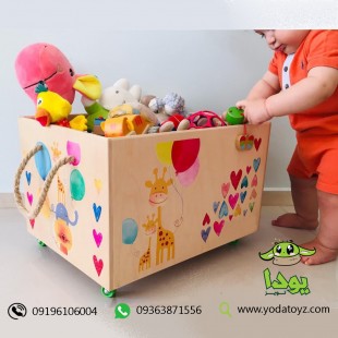 باکس چوبی اسباب بازی اتاق کودک