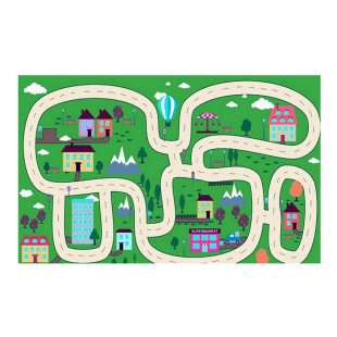 فرش ماشین بازی کودک مدل گردش