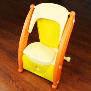 صندلی کودک چندکاره زرد nowbaweh