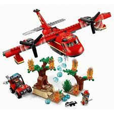 لگو بازی LARY مدل cities کد 11214- لگو بازی کودکان مدل هواپیمای آتشنشان