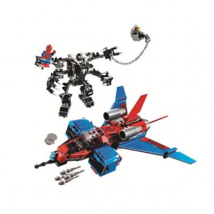 لگو بازی LARY مدل spider hero کد 11500-لگو مرد عنکبوتی و سفینه