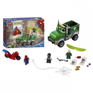 لگو بازی LARY مدل spider hero کد 11497-لگو مرد عنکبوتی موتورسوار