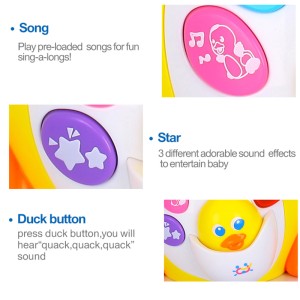 اردک هوشمند کودک برند هویلی تویز - huile toys intelligent dancing duck