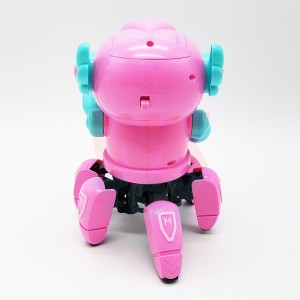 ربات موزیکال دخترانه متحرک مدل هشت پا  رنگ صورتی-BOT TOY PIONEER
