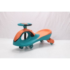 سه چرخه کودک پلاسماکار 2022 موزیکال بدنه نورانی چرخ ژله ای و چراغدار نارنجی-آبی