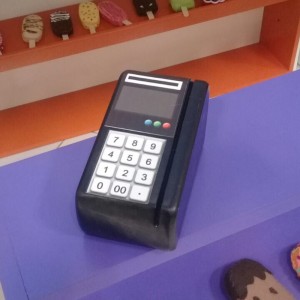 دستگاه کارت خوان چوبی اسباب بازی