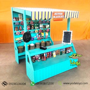 دکه سوپر مارکت کودکان برند مانیا چوب