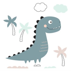 چادر بازی کودک  با کفی زیر انداز طرح دایناسور