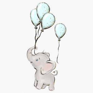 چادر بازی بچه گانه با تشک طرح فیل بادکنک سوار