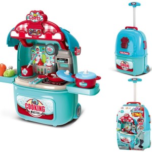اسباب بازی کودکانه آشپزخانه مدل چمدانی 8986