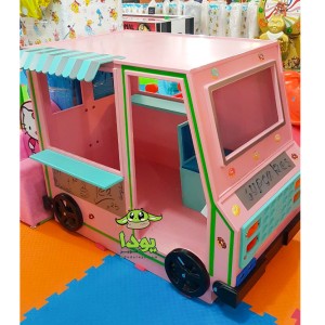 ماشین کاپ کیک چوبی خانه بازی و مهدکودک