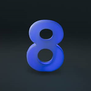 استند عدد 8 نورانی ارتفاع 100سانتیمتری LED