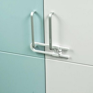 قیمت قفل کشویی مدل U شکل  برند نینو - siding cabinet lock