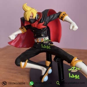 اکشن فیگور انیمه وان پیس شخصیت سانجی با ماسک و شنل- Sanji Osoba Mask Statue