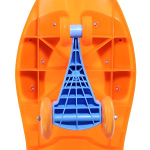 لوپ کار چرخ ژله ای چراغدار رنگ نارنجی  با نشیمن آبی  LOOPCAR