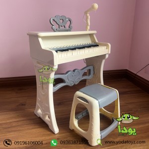 پیانو اسباب بازی سفید یه هدیه تولد برای دختر ها و پسر ها