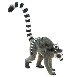 قیمت فیگور لمور دم راه راه با بچه برند موجو - Lemur with Baby figure