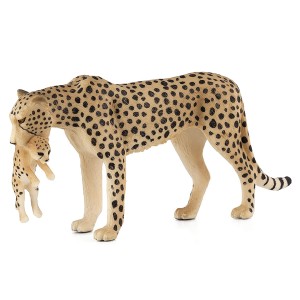 قیمت فیگور چیتا ماده به همراه توله برند موجو -  Cheetah Female with Cub figure